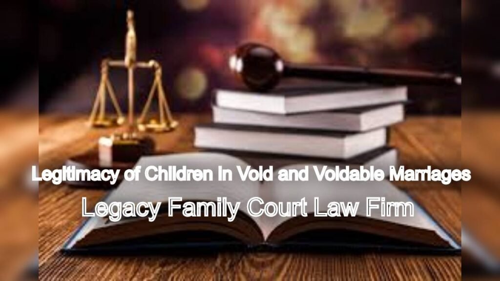 Legitimacy of Children in Void and Voidable Marriages