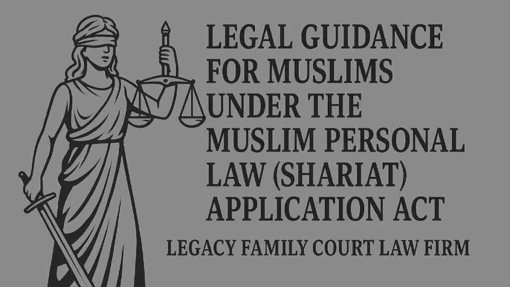 Legal Guidance for Muslims Under the Muslim Personal Law (Shariat) Application Act
