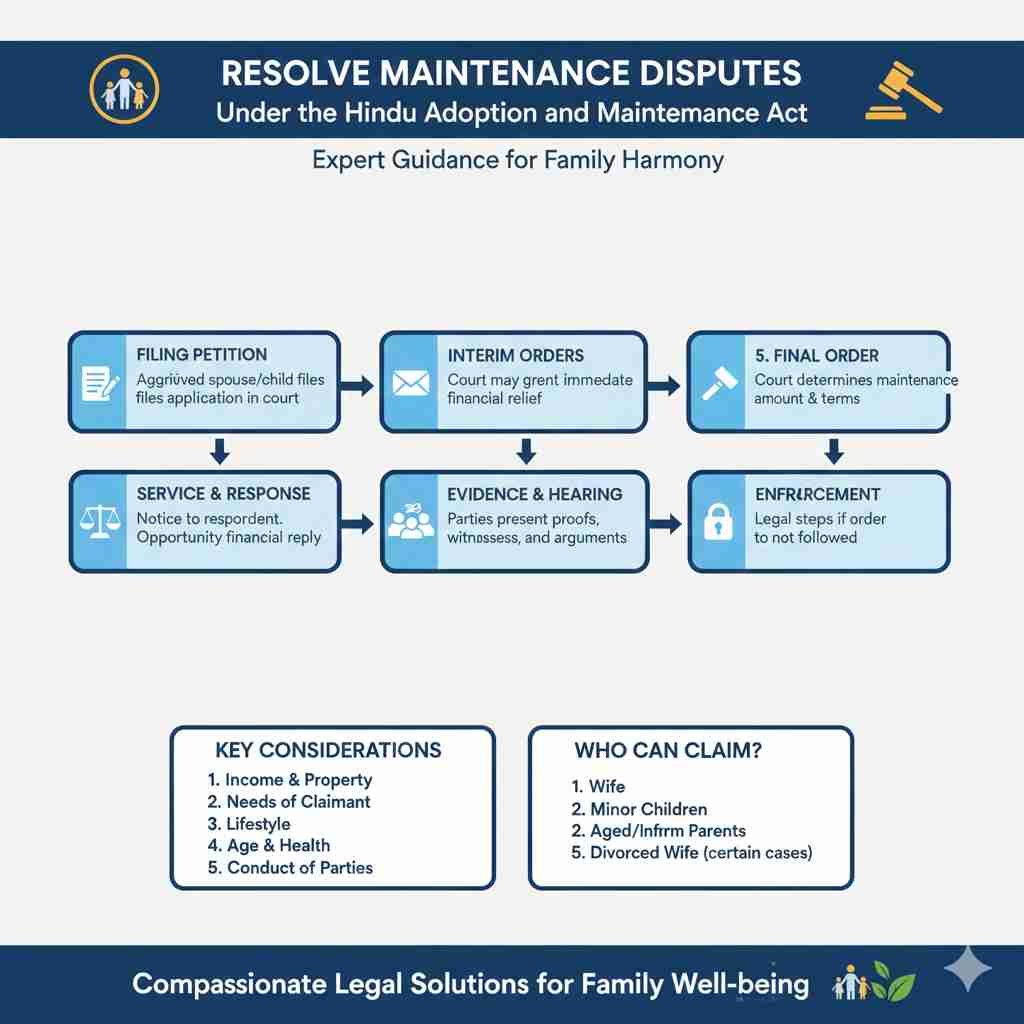 Resolve Maintenance Disputes Under the Hindu Adoption and Maintenance Act