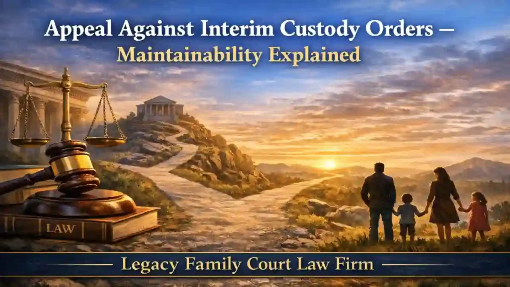 Appeal Against Interim Custody Orders – Maintainability Explained