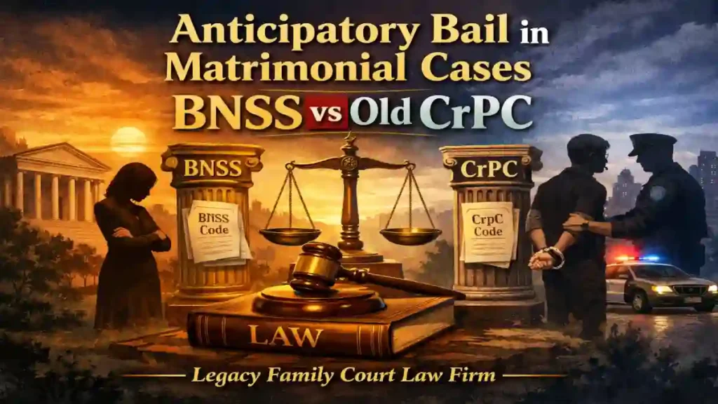 Anticipatory Bail in Matrimonial Cases – BNSS vs Old CrPC