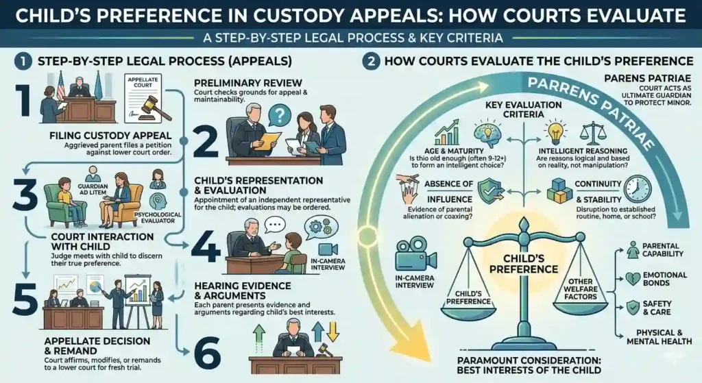 Child’s Preference in Custody Appeals – How Courts Evaluate