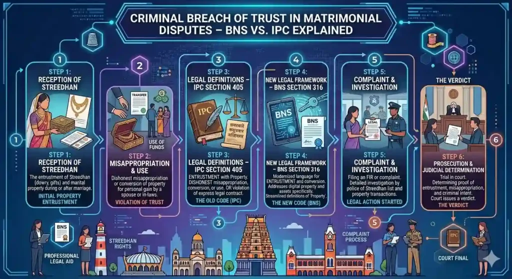 Criminal Breach of Trust in Matrimonial Disputes – BNS vs IPC Explained
