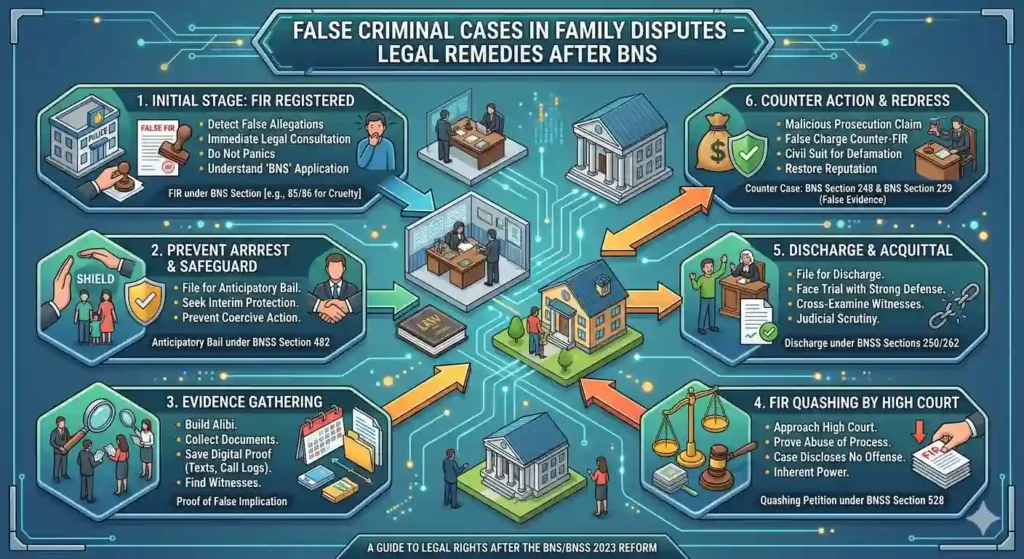 False Criminal Cases in Family Disputes – Legal Remedies After BNS