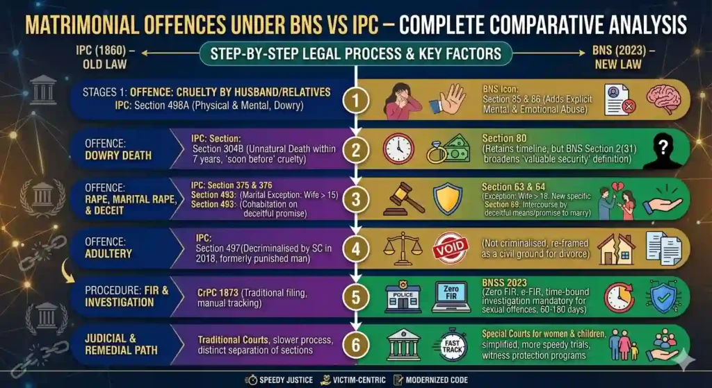Matrimonial Offences Under BNS vs IPC – Complete Comparative Analysis