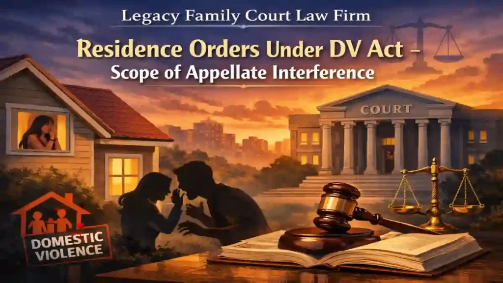 Residence Orders Under DV Act – Scope of Appellate Interference