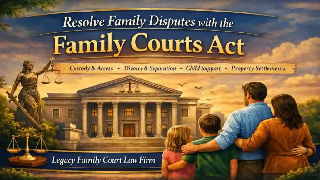Resolve Family Disputes with the Family Courts Act